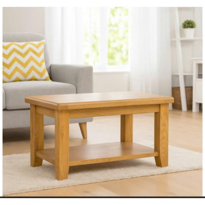 PPS Oak2 : Bàn Sofa, Bàn Coffee Gỗ Sồi - 2 Tầng 